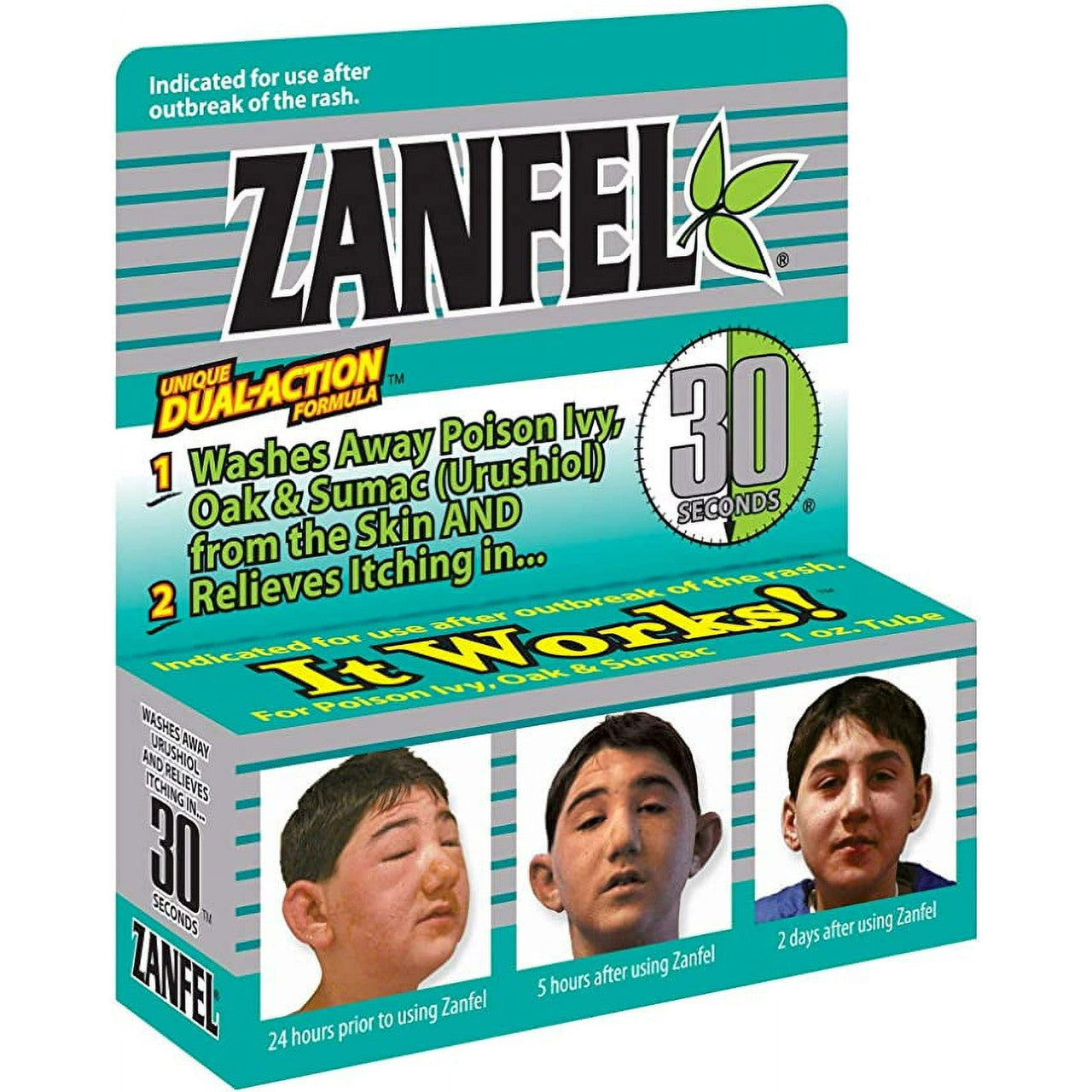 Zanfel 30 Seconds Wash For Poison Ivy Oak And Sumac Rash Cream - 1 Oz